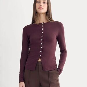 NWT Everlane Button-Up Top in Butterluxe